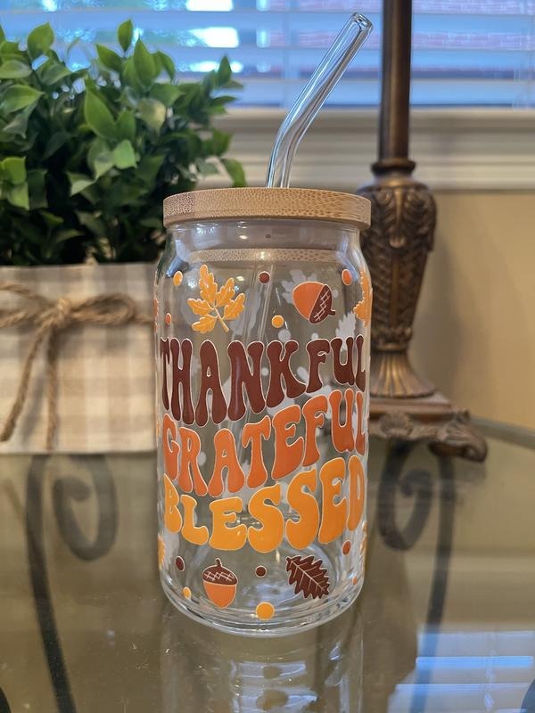 Thankful Grateful Blessed Libby Glass T-Shirts, Hoodie, Sweatshirt | GrindPrints.com