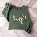 Thankful Lover Sweater, Hello Thanksgiving Sweatshirt, Women Thankful Hoodie Casual Cotton T-Shirts | GrindPrints.com