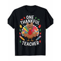 Thankful Teacher" Cotton Casual Short Sleeve Crew Neck Geometric Print Machine Washable All Seasons Made USA T-Shirts, Hoodie, Sweatshirt