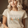 Thankful Thanksgiving Tee Multi Color Thankful Sweatshirt Autumn Thanksgiving T-Shirt Family Gathering Thanksgiving...