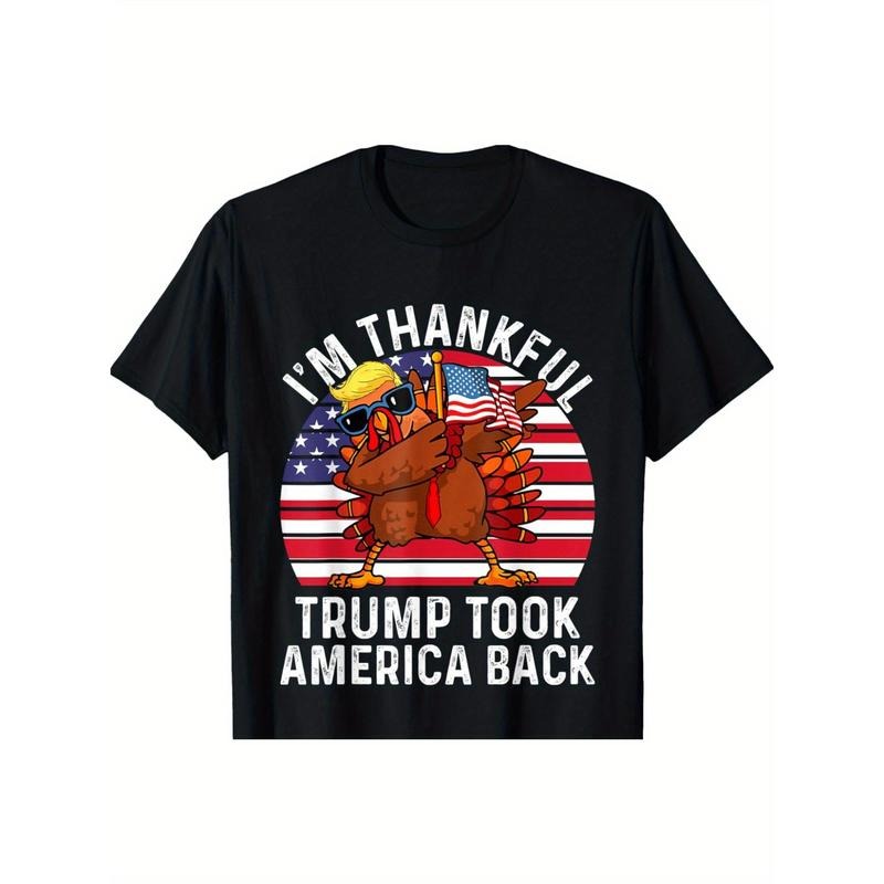 Thankful Trump Win Celebration Casual & Comfortable Cotton Retro Humor Print Summer & Casual Made Usa T-Shirts, Hoodie, Sweatshirt