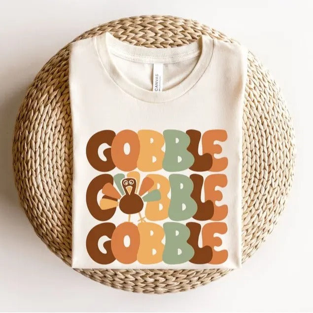 Thanksgiving Gobble Sweatshirt, Turkey Sweatshirt, Family Sweatshirt, Thanksgiving Shirt, Fall Sweatshirt, Women...
