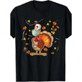 Thanksgiving Men Turkey T-Shirt - 220g made in usa Hoodie, Sweatshirt | GrindPrints.com