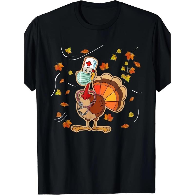 Thanksgiving Men Turkey T-Shirt - 220g made in usa Hoodie, Sweatshirt | GrindPrints.com