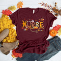Thanksgiving Nurse T-shirt for Women, Nursing Fall Shirt, Nurse Thanksgiving Tee, Nurse Gift Casual Comfort Fabric...