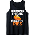 Thanksgiving Running Burning Thighs Before Pies Funny Runner Tank Top MADE IN USA T-Shirts, Hoodie, Sweatshirt