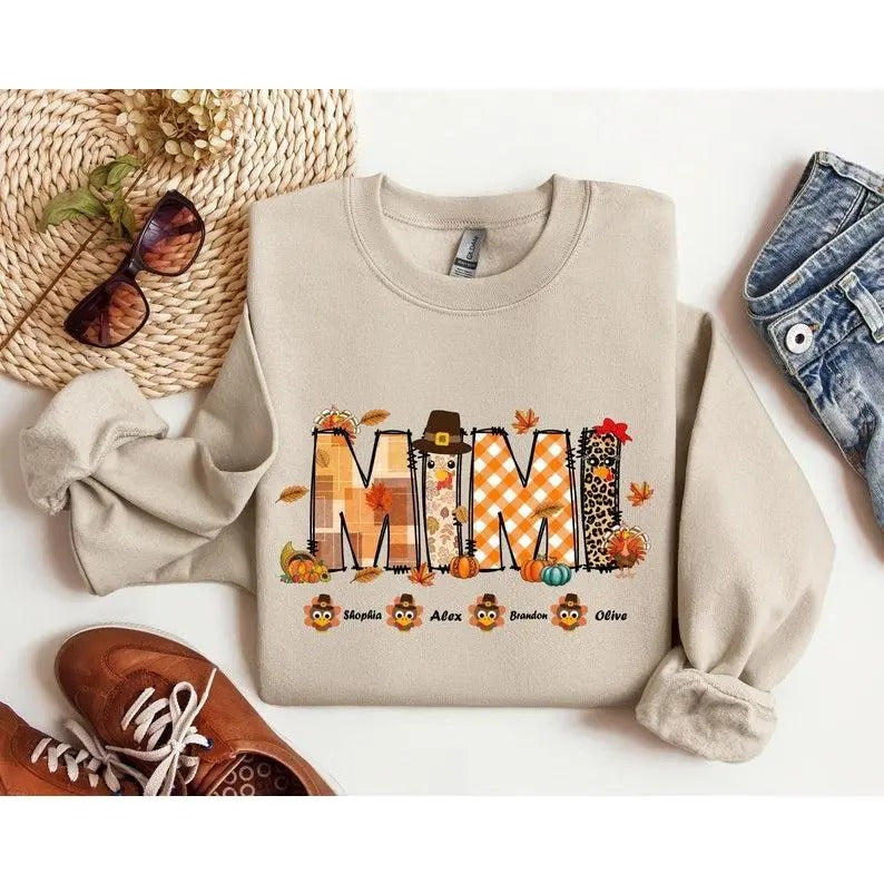 Thanksgiving Personalized Mimi Shirt Thanksgiving Mimi Custom Name Thanksgiving Shirt Thanksgiving Day Shirt T-Shirts, Hoodie, Sweatshirt