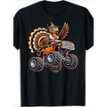 Thanksgiving Turkey Ride Monster Truck Men's T-Shirt-220g100% Cotton T-Shirt made in usa Hoodie, Sweatshirt | GrindPrints.com