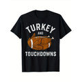Thanksgiving Turkey Touchdown Football Comfortable Printed Made Usa T-Shirts, Hoodie, Sweatshirt