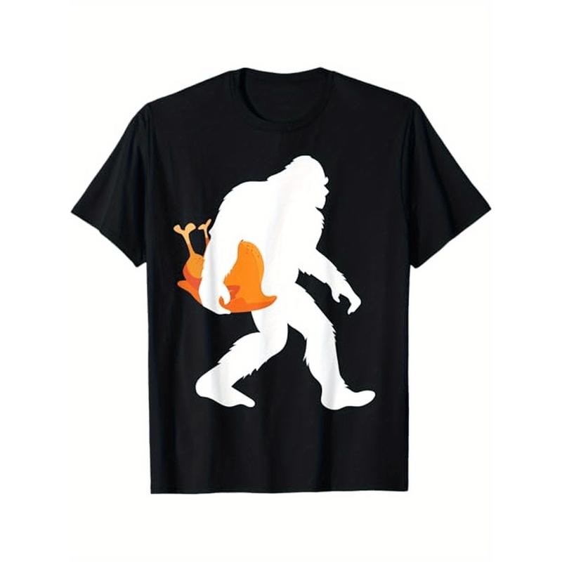 Thanksgiving Yeti Turkey - Funny Sasquatch, 100% Cotton, Halloween Thanksgiving Christmas Gifts for Men Women Friends...
