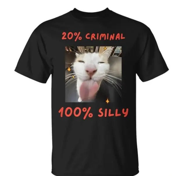 That Silly Cat Meme T-Shirt, Funny Cat Shirt, Silly Tee Hoodie, Sweatshirt | GrindPrints.com