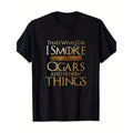 That's What I Do I Smoke Cigars And I Know Things Smoker 100% Cotton T-Shirt made in usa Hoodie, Sweatshirt | GrindPrints.com