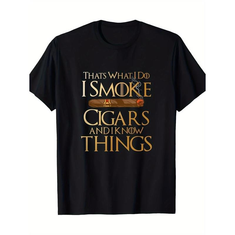 That's What I Do I Smoke Cigars And I Know Things Smoker 100% Cotton T-Shirt made in usa Hoodie, Sweatshirt | GrindPrints.com