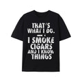 That's What I Do I Smoke Cigars And I Know Things Unisex T-Shirt made in usa Hoodie, Sweatshirt | GrindPrints.com