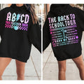 The Back To School Tour ABCD Shirt for Teacher, First Day Of School Shirt, Teacher Team Matching Tees, Teacher Gift, ABCD...
