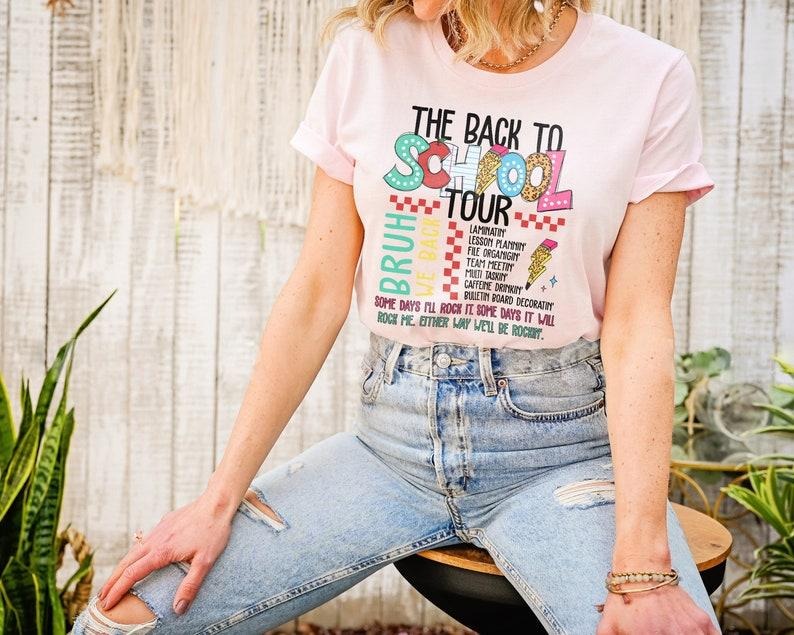 The Back To School Tour shirt, Bruh We Back shirt, Teacher shirt, School shirt, Back To School, Retro Back To School...