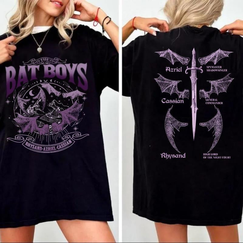 The Bat Boys Double Sided Shirt, Bat Boys  Shirt, Vintage Acotar Sweatshirt, The Bat Boys Fan Club, The Night Court...