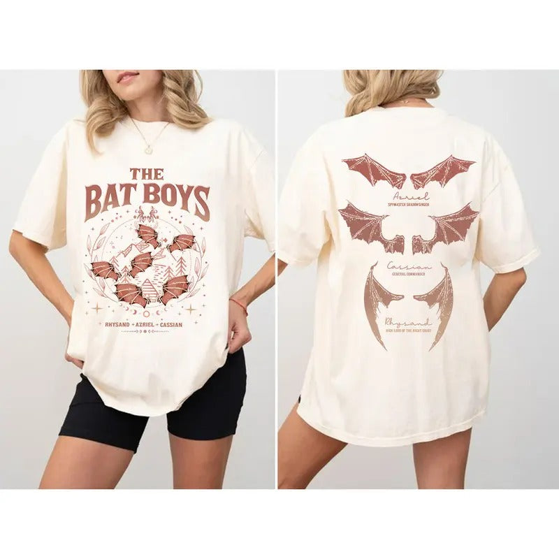 The Bat Boys Shirt And Sweatshirt | ACOTAR Merch | Night Court Illyrians Tee | A Court of Thorns and Roses Hoodie