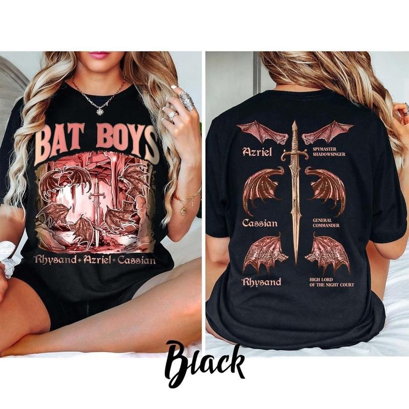 The Bat Boys Shirt, Bat Boys Crew Shirt, Vintage Acotar Merch, The Bat Boys Fan Club, The Night Court Shirt, Bookish...