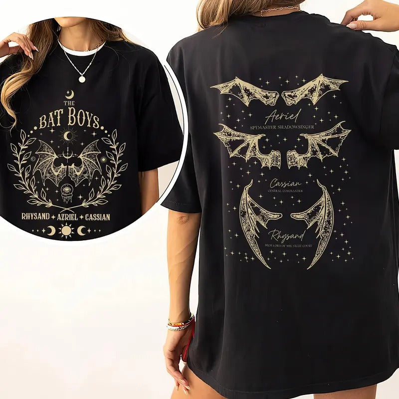 The Bat Boys T-Shirt, Vintage Acotar Bookish T-Shirt, The Night Court Illyrians Shirt, A Court of Thorn and Roses Rhysand...