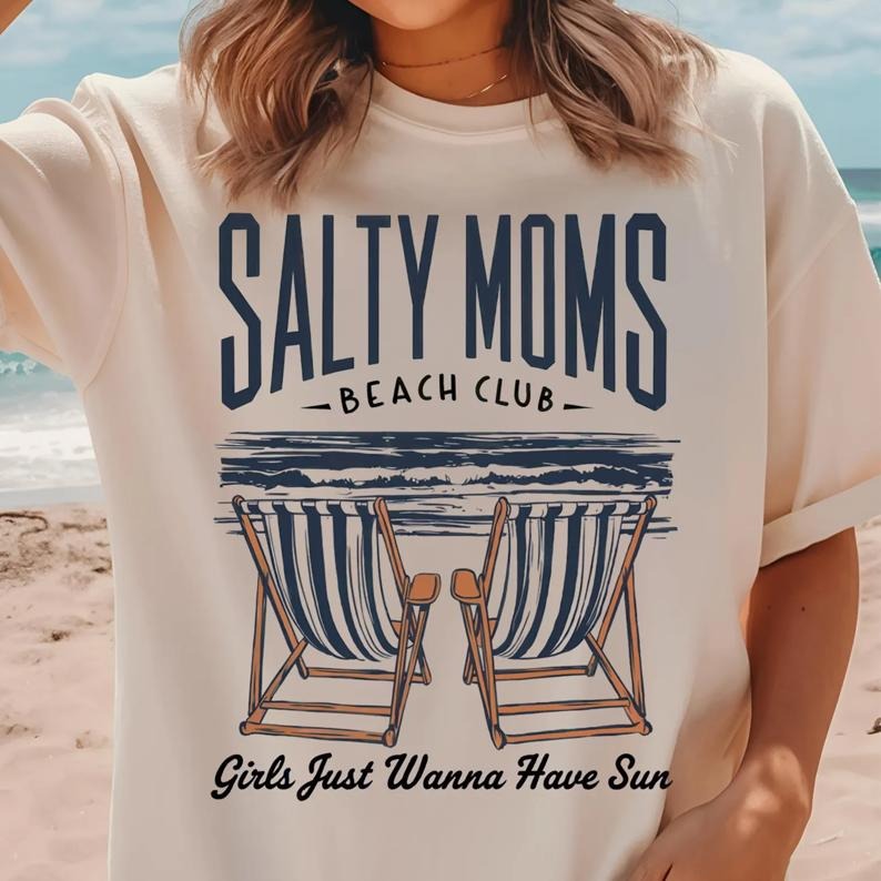 The Beach Club Shirt, Trendy Summer, Aesthetic Beach Shirt, Retro Beach Girl, Funny Sarcastic Mom, Mother's Day Hoodie,...
