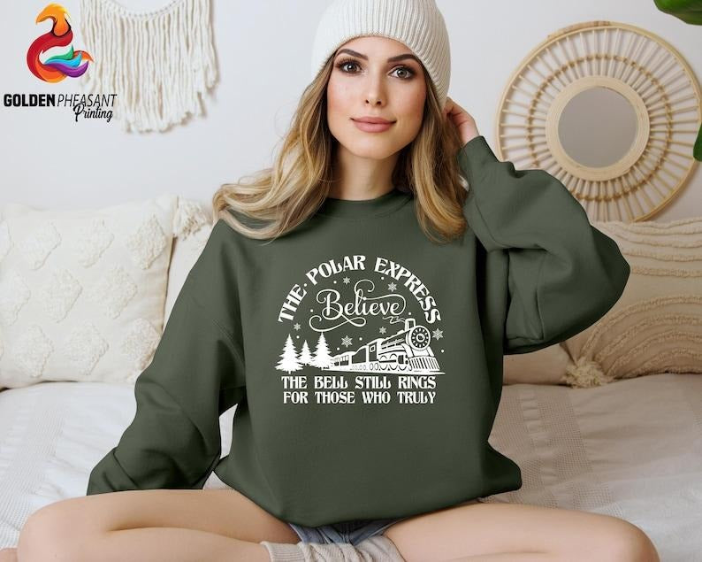 The Bell Still Ring Shirt, Christmas Believe Shirt, Christmas Holiday Shirt, Christmas Train Shirt, Gift For Christmas,...