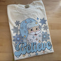 The Blue Believe Comfort Colors T-Shirt Hoodie, Sweatshirt | GrindPrints.com