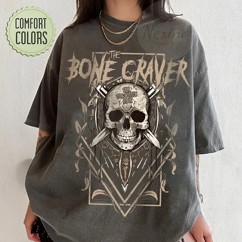 The Bone Carver T-Shirt, ACOTAR Shirt, Sarah J Maas Merch, Velaris Rhysand Throne of Glass Crescent City Bookish Shirt...