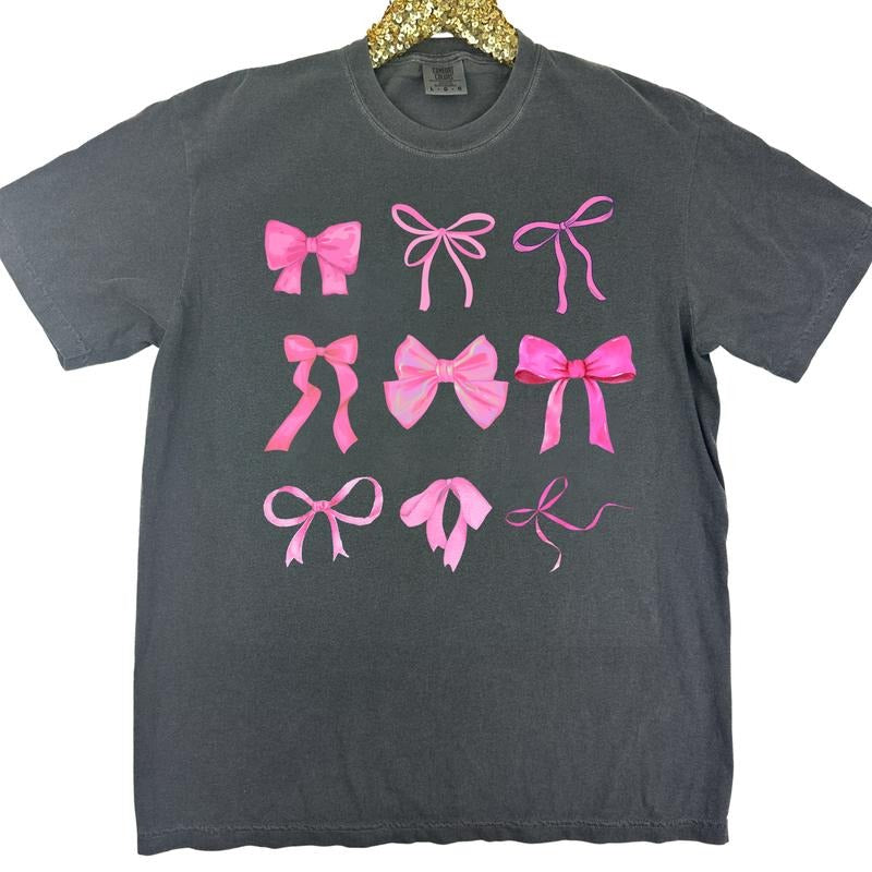 The Bow Girl Coquette Comfort Colors T-Shirt 'NLB' Hoodie, Sweatshirt | GrindPrints.com