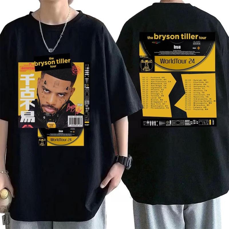 The Bryson Tiller 2024 Tour Shirt, Bryson Tiller Tour Shirt Best Price Hoodie, Sweatshirt | GrindPrints.com
