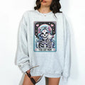 The Cat Mom Tarot- Unisex Crewneck Sweatshirt - Print is Sublimation, Christmas Crewneck, Gift Idea, Relaxed Fit, Casual...