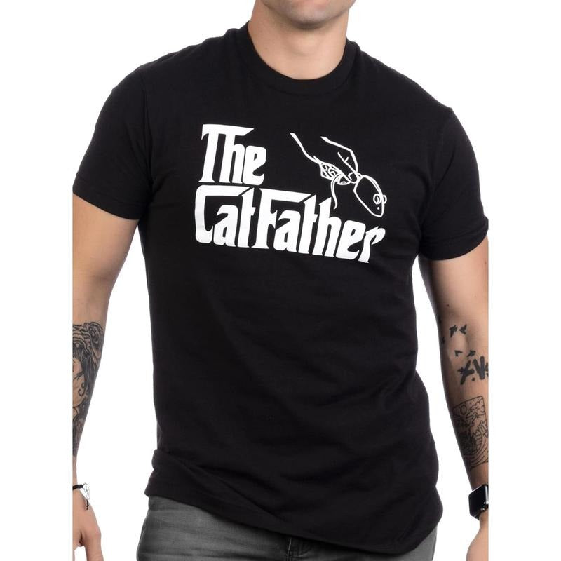 Catfather Funny Cute Cat Father Dad Owner Pet Kitty Kitten Fun Humor Made Usa T-Shirts, Hoodie, Sweatshirt