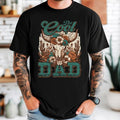 The Cool Dad Bull Skull Western Tee, The Cool Dad Shirt, Father's Day Gift, Dad Bull Skull Tee Hoodie, Sweatshirt