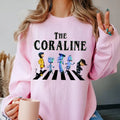 The Coraline Christmas Sweatshirt, Christmas Coraline Unisex Softstyle T-Shirt Hoodie | GrindPrints.com