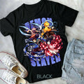 The Demon slaire new T-Shirt S-4XL Vintage style design T shirt graphic tee Hoodie, Sweatshirt | GrindPrints.com
