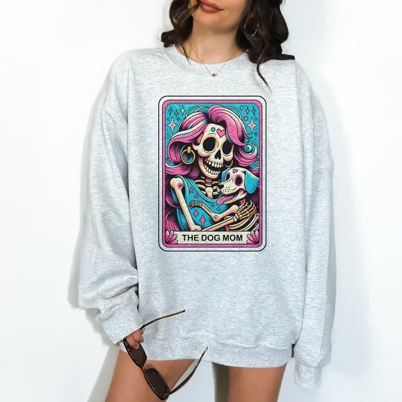 Dog Mom Tarot Print Is Sublimation Relaxed Fit Casual T-Shirts, Hoodie, Sweatshirt