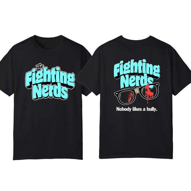 The Fighting Nerds Bloody Glasses Shirt, MMA UFC Tee, Gift For Fans Cotton Crewneck Hoodie, Sweatshirt | GrindPrints.com