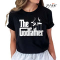 The Godfather Tee Casual Style Crew Neck Short Sleeve T-Shirt Tops Trendy for Unisex, Perfect Gift Hoodie, Sweatshirt