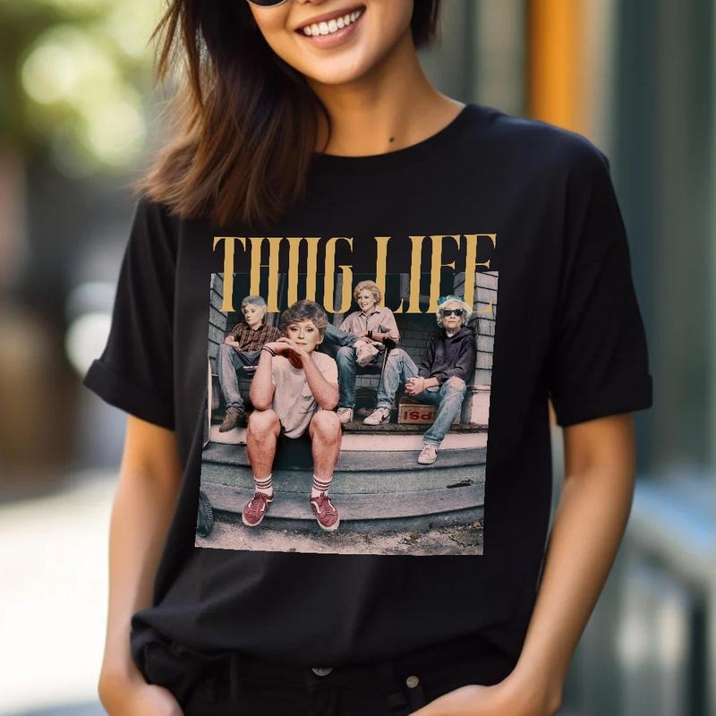 The Golden Girls Thug Life Shirt, The Golden Girls , Golden Girls Tshirt Gift, 80s Tv Sitcom Shirt, Unisex T-Shirt, Gifts...