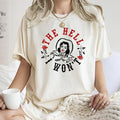 The Hell I Won't, Sassy Cowgirl, Cowboy, Roses, Tshirt, Women's Crew Neck, Crewneck Hoodie, Sweatshirt | GrindPrints.com