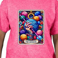 The Hooker Crochet T-shirt - Pink Crewneck Top with Unique Crochet Design for Women Hoodie, Sweatshirt | GrindPrints.com