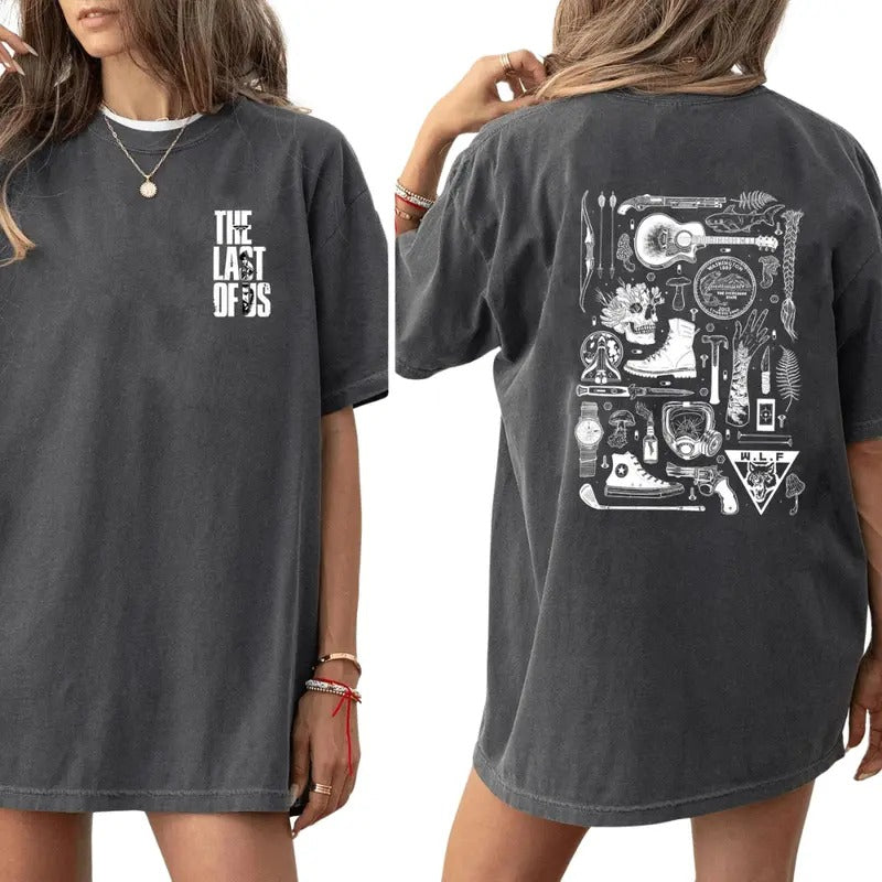 The Last Of Us Movie Shirt, Ellies Tattoo T-Shirt 2-Sided, Cotton Unisex T-shirt, Crew Neck, Size S- 4xl, Menswear Top,...