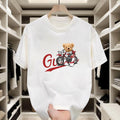 The Little Bear Riding the Motorcycle Is Cool, the Red Letters Are Eye-Catching, and the Trend Is Very Popular. Pure...