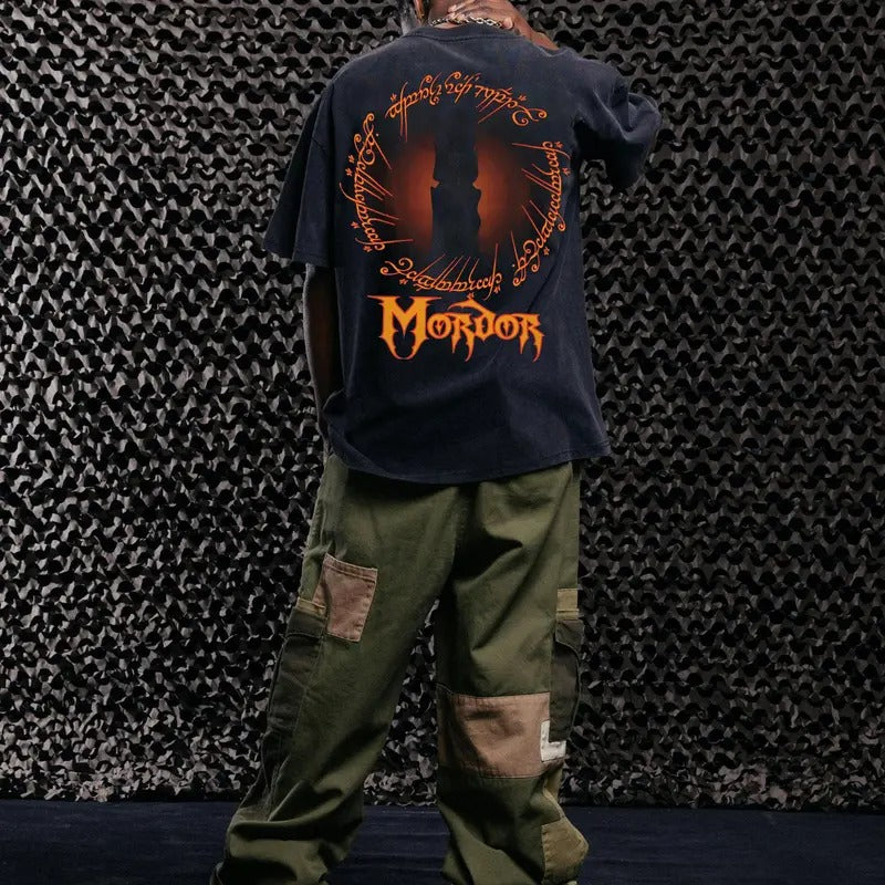 The Lord Of The Rings The Realm Mordor Vintage T-Shirt Trending Movie Shirt Menswear Womenswear Streetwear Movie Fans...