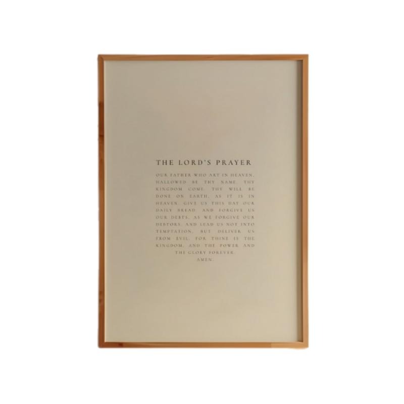 The Lord's Prayer Poster Printed, Christian Home Decor, Typography Scripture Poster, Gifts For Christian Her Art Prints,...