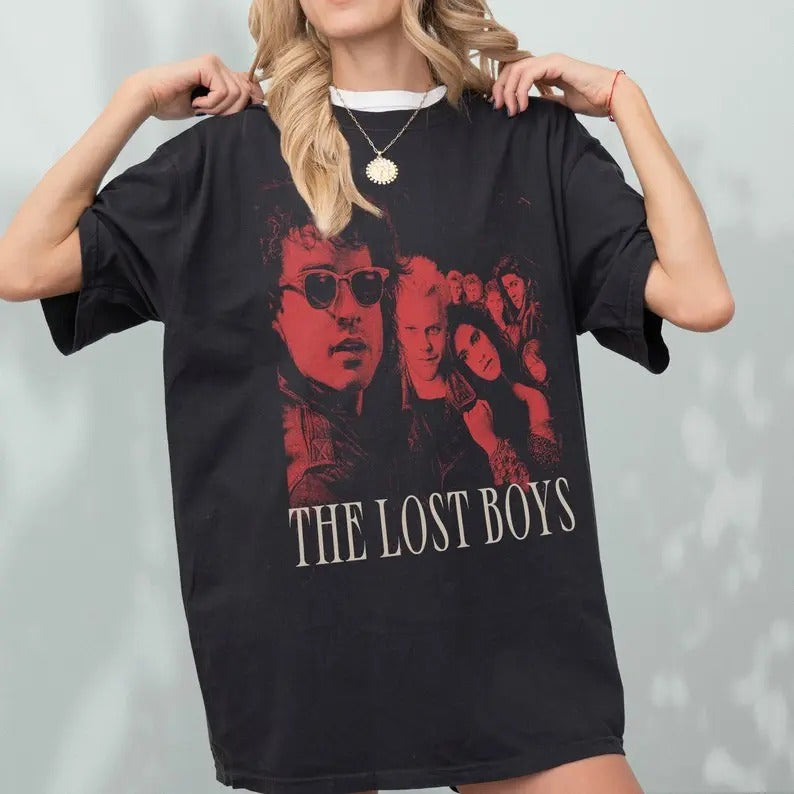 The Lost Boys Movie T-Shirt, Retro Horror Movie Graphic Tshirt, Kiefer Sutherland Jason Patric Lost Boys Shirt, Gift for...