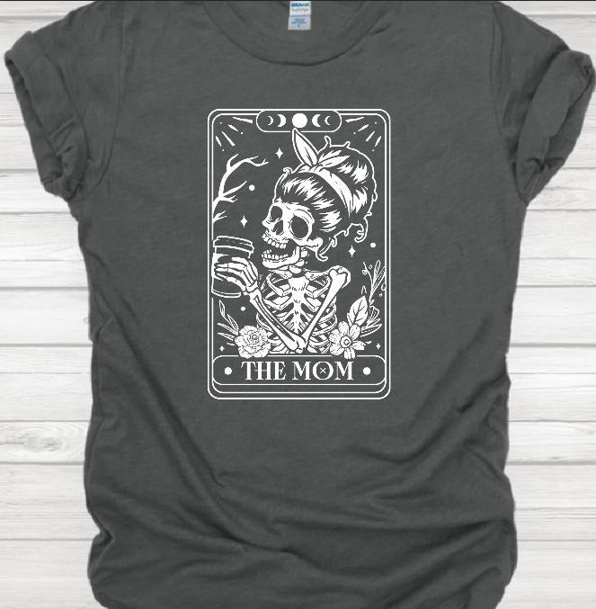 The Mom Card Tarot Casual T-Shirt Shortsleeve Hoodie, Sweatshirt | GrindPrints.com