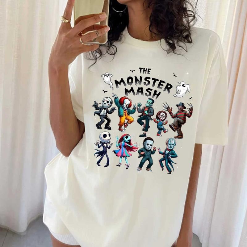 Monster Mash Shirt Hallowen Shirt Cute Fall Shirt Spooky Season T-Shirts, Hoodie, Sweatshirt