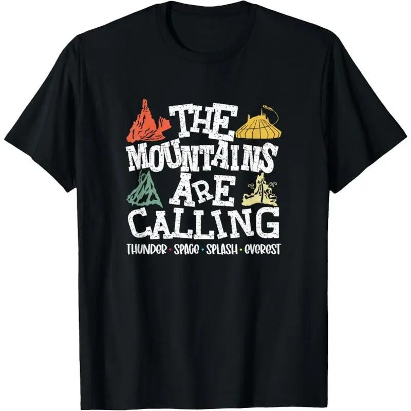 The Mountains Are Calling Space Splash Thunder Everest T-Shirt Made in USA Hoodie, Sweatshirt | GrindPrints.com