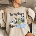 The Nightmare Before Bluey Shirt, Bluey Family Sweatshirt, Bluey Sweatshirt Hoodie | GrindPrints.com